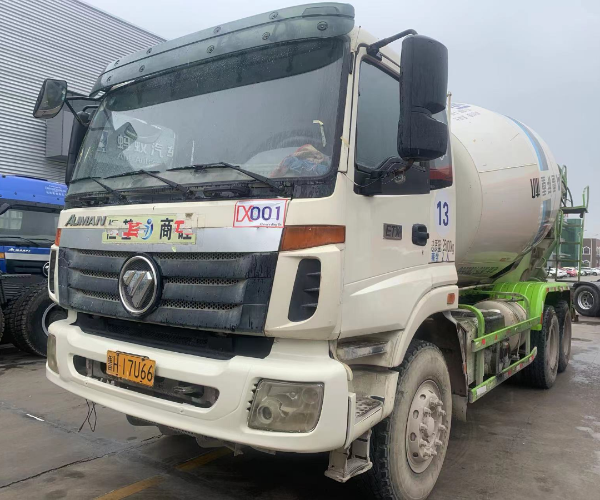 二手福田歐曼攪拌車的清洗步驟